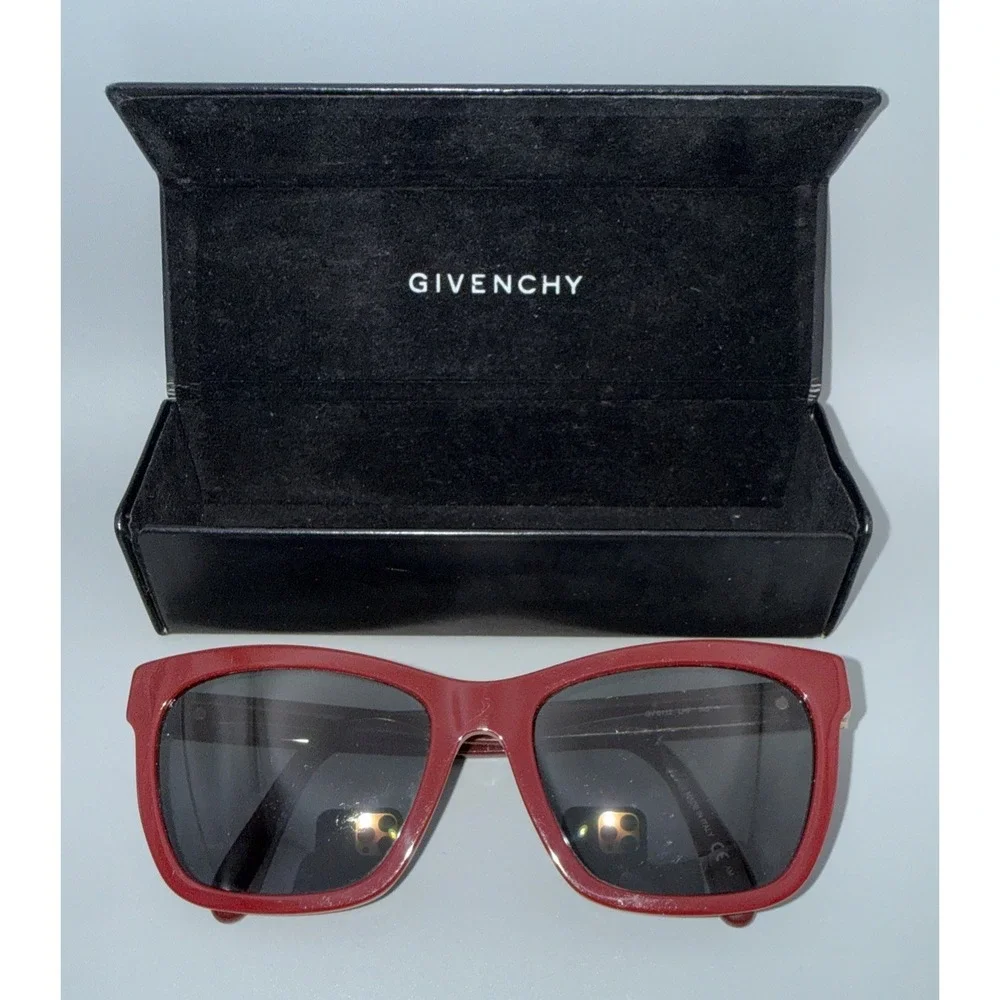 Givenchy GV0112 Shiny Red Authentic Sunglasses polarized lens & Givenchy Case